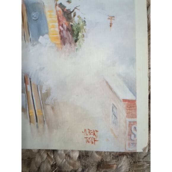 Vintage Printed Card San Francisco Above The Fog Albert Tolf Blank Card 6 X 5 In - Picture 6 of 9